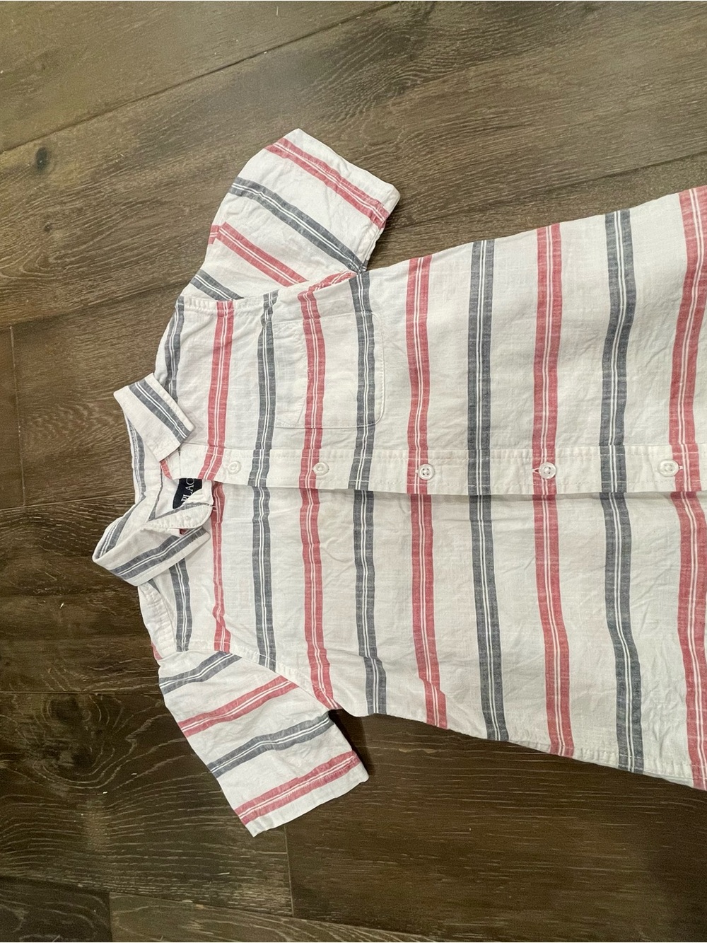Kids Aztec Zip-Up Fleece Jacket in Tan & Navy and polo and button up shirt - Picture 5 of 7